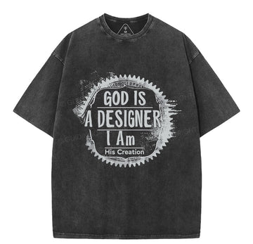 God Is A Designer Christian Washed TShirt  