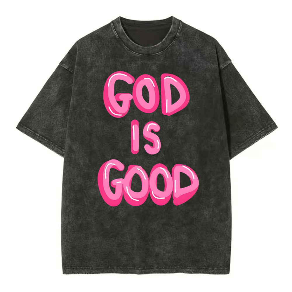 God Is Good Christian Washed T-Shirt Sale - GuidingCross