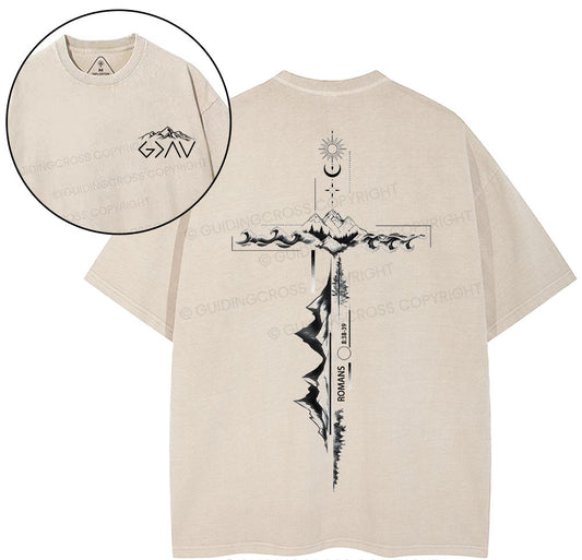 God Is Greater Than Christian Washed T-Shirt Sale - GuidingCross