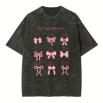 God Says You Are Christian Washed T-Shirt Sale - GuidingCross