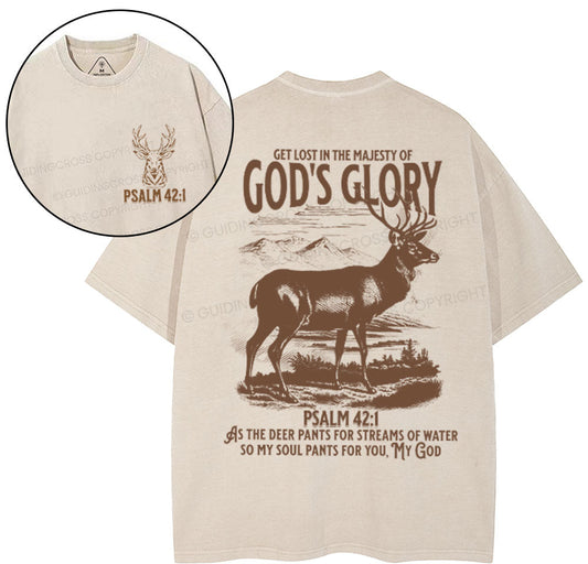 God's Glory Christian Washed T-Shrit Sale - GuidingCross