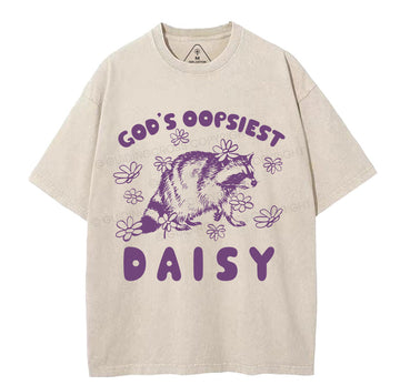God's Oopsiest Daisy Christian Washed TShirt  