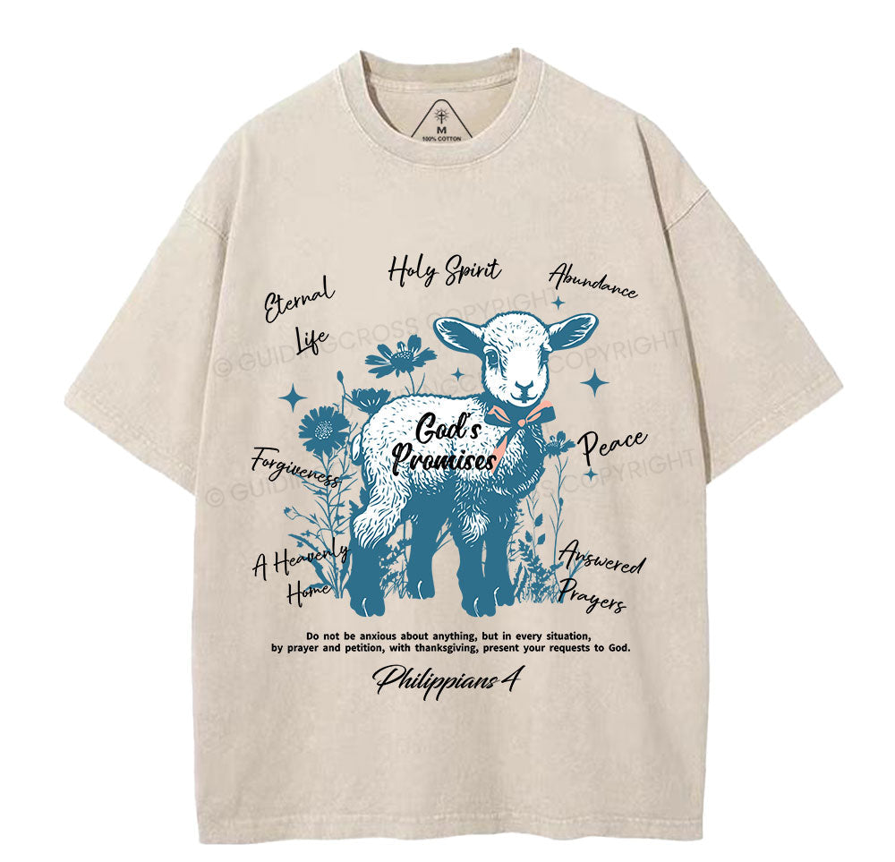 God's Promises Christian Washed TShirt