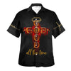 UniJames God All The Time With Cross Hawaiian Shirt - Christian Hawaiian Shirt - Religious Hawaiian Shirts
