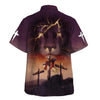 UniJames God Is My Power Lion Three Cross Hawaiian Shirts For Men - Christian Hawaiian Shirt - Hawaiian Summer Shirts