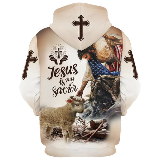 Uni God Lamb Crown Of Thorn Jesus Is My Savior 3D Hoodie