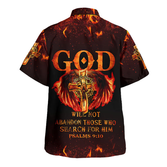 UniJames God Will Not Abandon Those Who Search For Him Jesus Cross Hawaiian Shirts For Men And Women - Christian Hawaiian Shirt - Hawaiian Summer Shirts