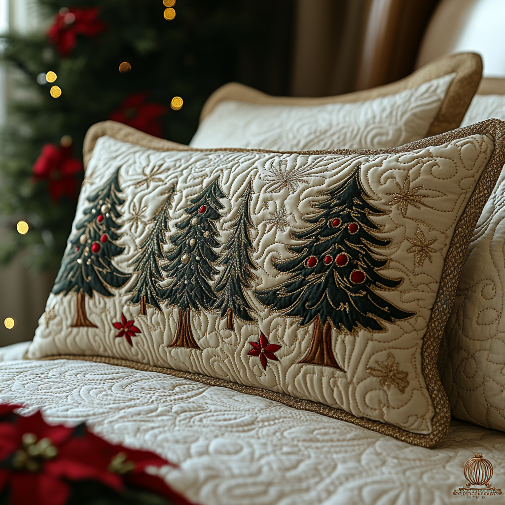 Golden Fir Quilted Bedding Pillow Case NCU0DV8142