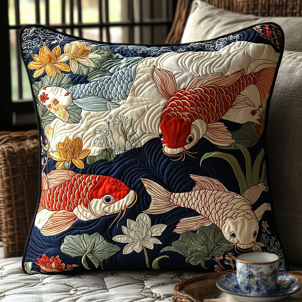 Golden Ripple Quilted Pillow Case NCU0DV6601