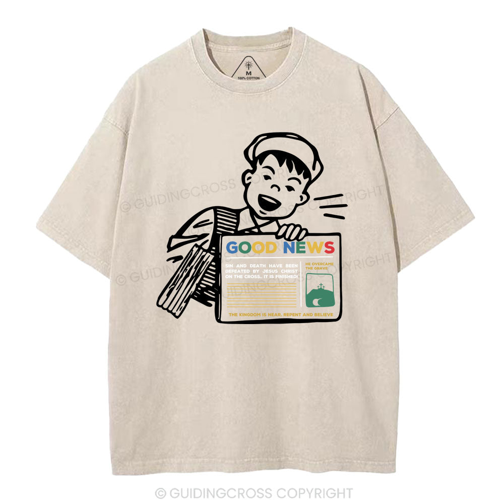 New-Sample Christian Washed T-Shirt Sale - GuidingCross