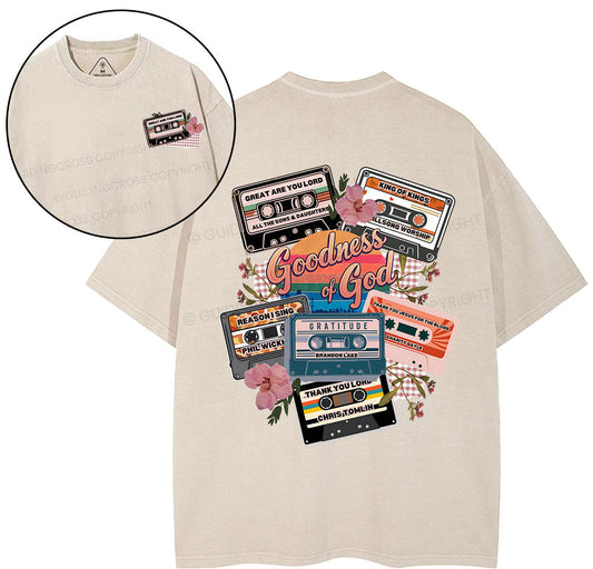 Goodness Of God Jesus Song Christian Washed TShirt  
