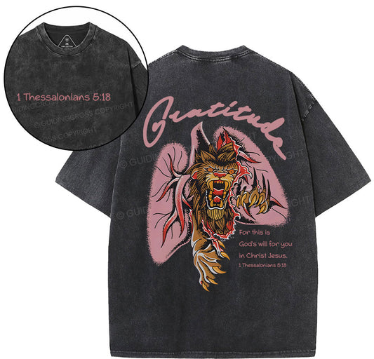 Gratitude Brandon Lake Christian Washed T-Shirt Sale - GuidingCross