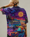 UNIJAMES PSYCHEDELIC BEACH CAMPING HAWAIIAN SHIRT