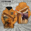 Uni Personalized Name Farm Highland Watusi Cattle Hoodie