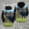 Uni Pinnacle Wagyu Cattle On The Farm All Over Printed 3D Hoodie