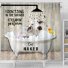 Uni Brahman Cattle I Don't Sing In The Shower 3D Shower Curtain