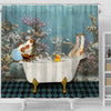 Uni Simmental Taking Shower Under The Sea 3D Shower Curtain