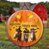 Uni Welcome To Our Farm Pumpkin Custom Name Wooden Sign