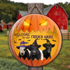 Uni Welcome To Our Farm Pumpkin Custom Name Wooden Sign