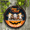 Uni Farm Animal Halloween Custom Name Wooden Sign