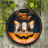 Uni Farm Animal Halloween Custom Name Wooden Sign