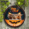 Uni Farm Animal Halloween Custom Name Wooden Sign