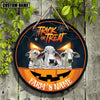 Uni Farm Animal Halloween Custom Name Wooden Sign