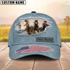 Uni Hereford Jeans Pattern Customized Name Cap