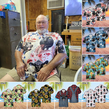 Unique Black Angus Hawaiian Shirts