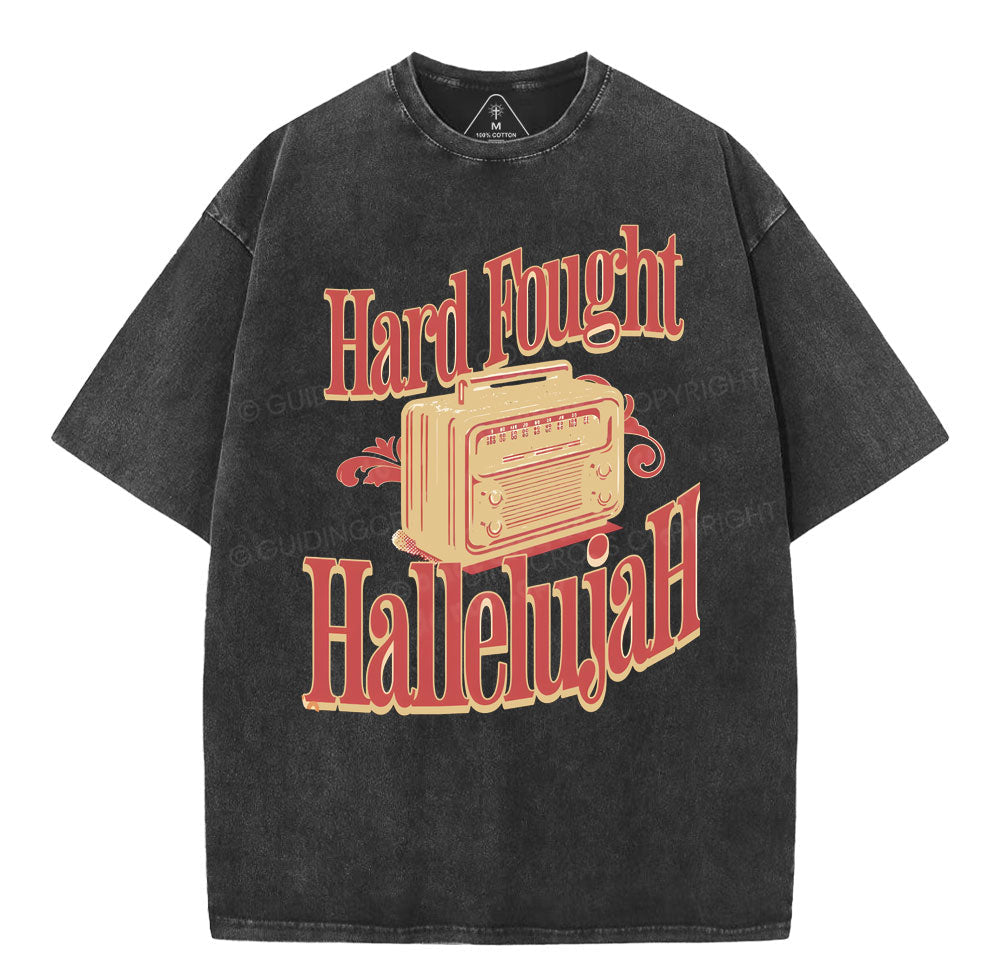 Hallelujah Christian Washed TShirt  
