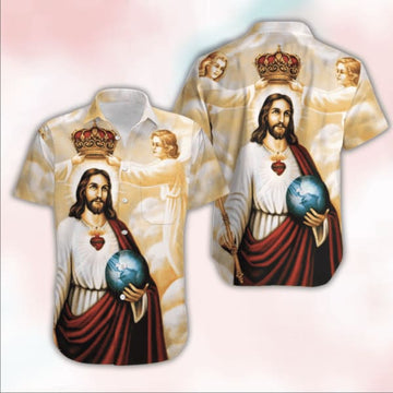 UniJames Happy Easter Sunday Jesus He Is Risen Hallelujah Hawaiian Shirts - Christian Hawaiian Shirts For Men & Women