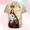 UniJames Happy Easter Sunday Jesus He Is Risen Hallelujah Hawaiian Shirts - Christian Hawaiian Shirts For Men & Women