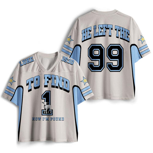 UniJames He Left The 99 To Find One Christian White Mesh Jersey