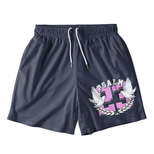 UniJames He Restore My Soul Christian Navy Mesh Jersey