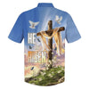UniJames He Is Risen Dove Cross Flower Hawaiian Shirts - Christian Hawaiian Shirt - Hawaiian Summer Shirts