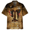 UniJames He Is Risen Eagle Cross Hawaiian Shirts - Christian Hawaiian Shirt - Hawaiian Summer Shirts