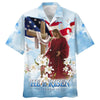 UniJames He Is Risen Jesus Cross With Lilies Hawaiian Shirt - Best Hawaiian Shirts - Christian Hawaiian Shirt