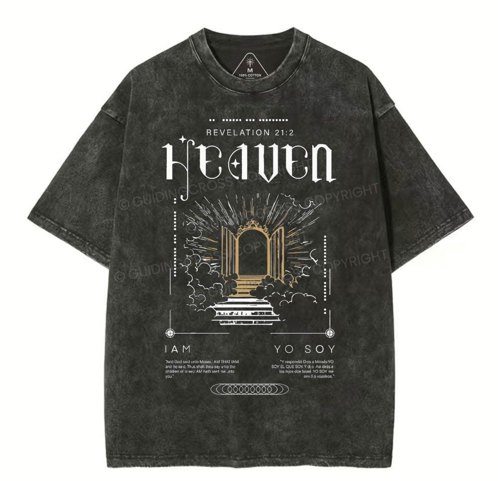 Heaven Christian Washed T-Shirt Sale - GuidingCross