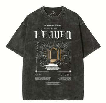 Heaven Christian Washed T-Shirt Sale - GuidingCross