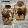 Uni Hereford Cattle Farming Personalized 3D Hoodie