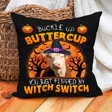 Uni Happy Halloween Hereford Buckle Up Butter Cup Pillow Case