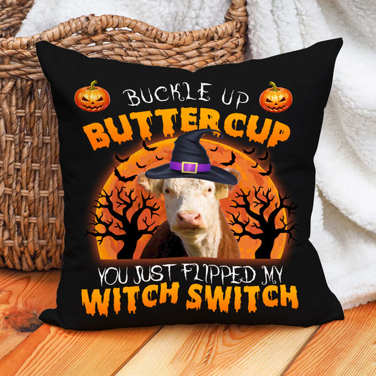 Uni Happy Halloween Hereford Buckle Up Butter Cup Pillow Case