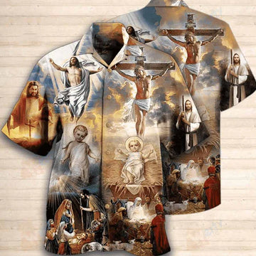 UniJames High Quality The Life Of Jesus Hawaiian Shirt - Jesus Hawaii Shirt - Christian Hawaiin Shirt For Men & Women