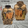 Uni Highland Cattle Farming Personalized 3D Hoodie