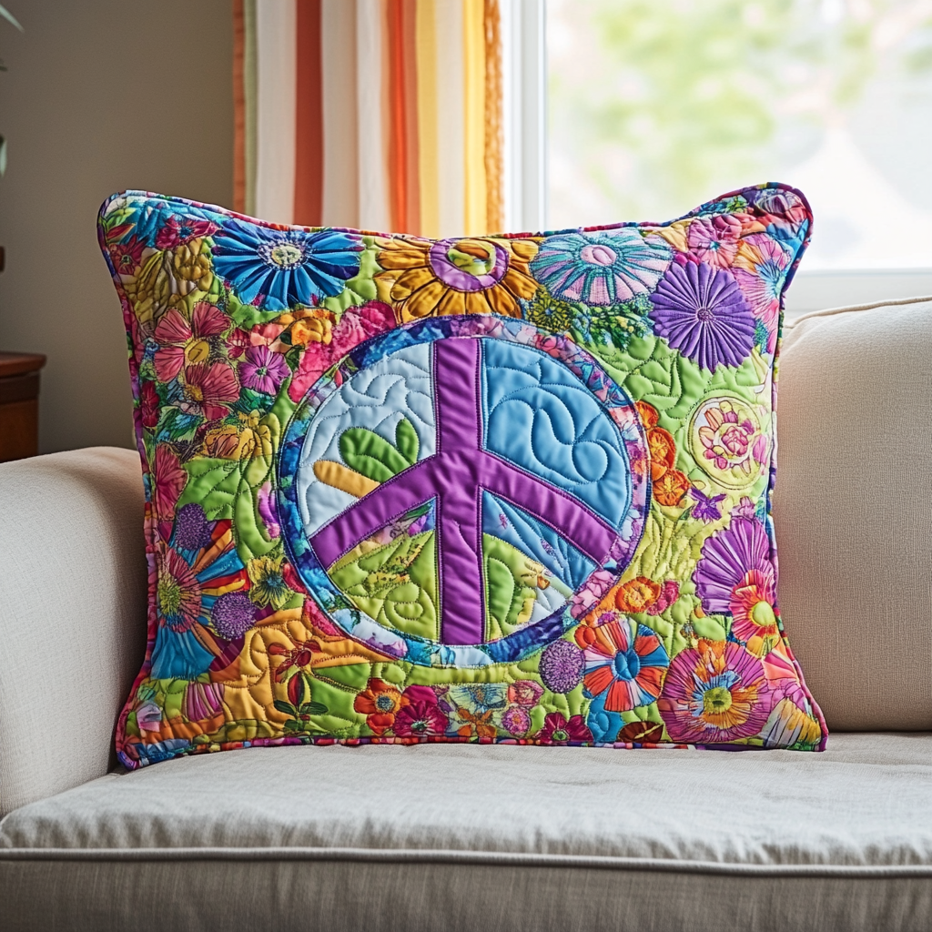 Hippie Vibes Quilted Pillow Case NCU0DK10847