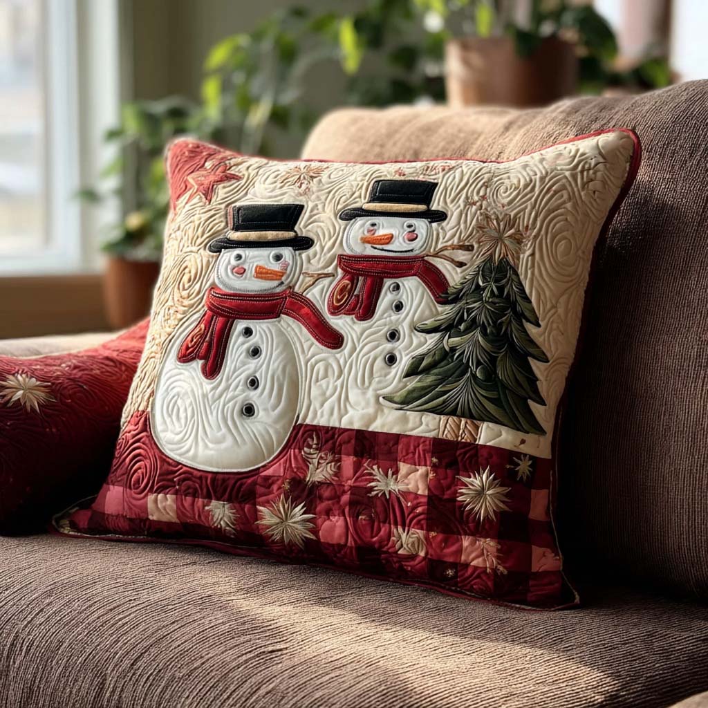 Holiday Plaid Charm Quilted Pillow Case NCU0PT9775