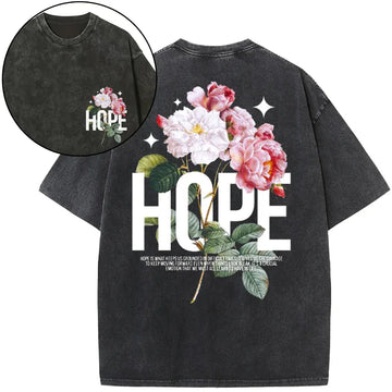 Hope Is Foundational To Faith Christian Washed T-Shirt Sale - GuidingCross