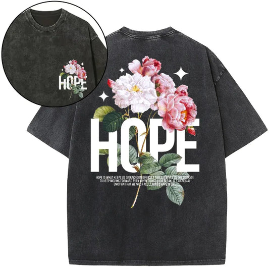 Hope Is Foundational To Faith Christian Washed T-Shirt Sale - GuidingCross
