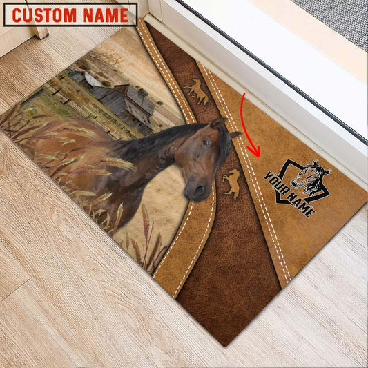 Uni Horse Personalized - Welcome  Doormat