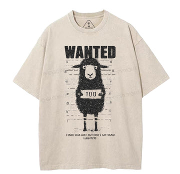 I Once Was Lost But Now I Am Found Christian Washed T-Shirt Sale - GuidingCross